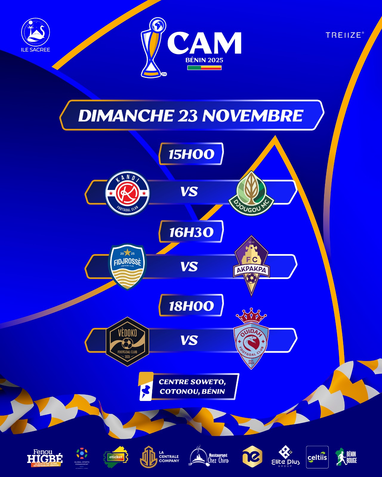 ⚽ CAM BÉNIN 2025 - MATCH D'OUVERTURE