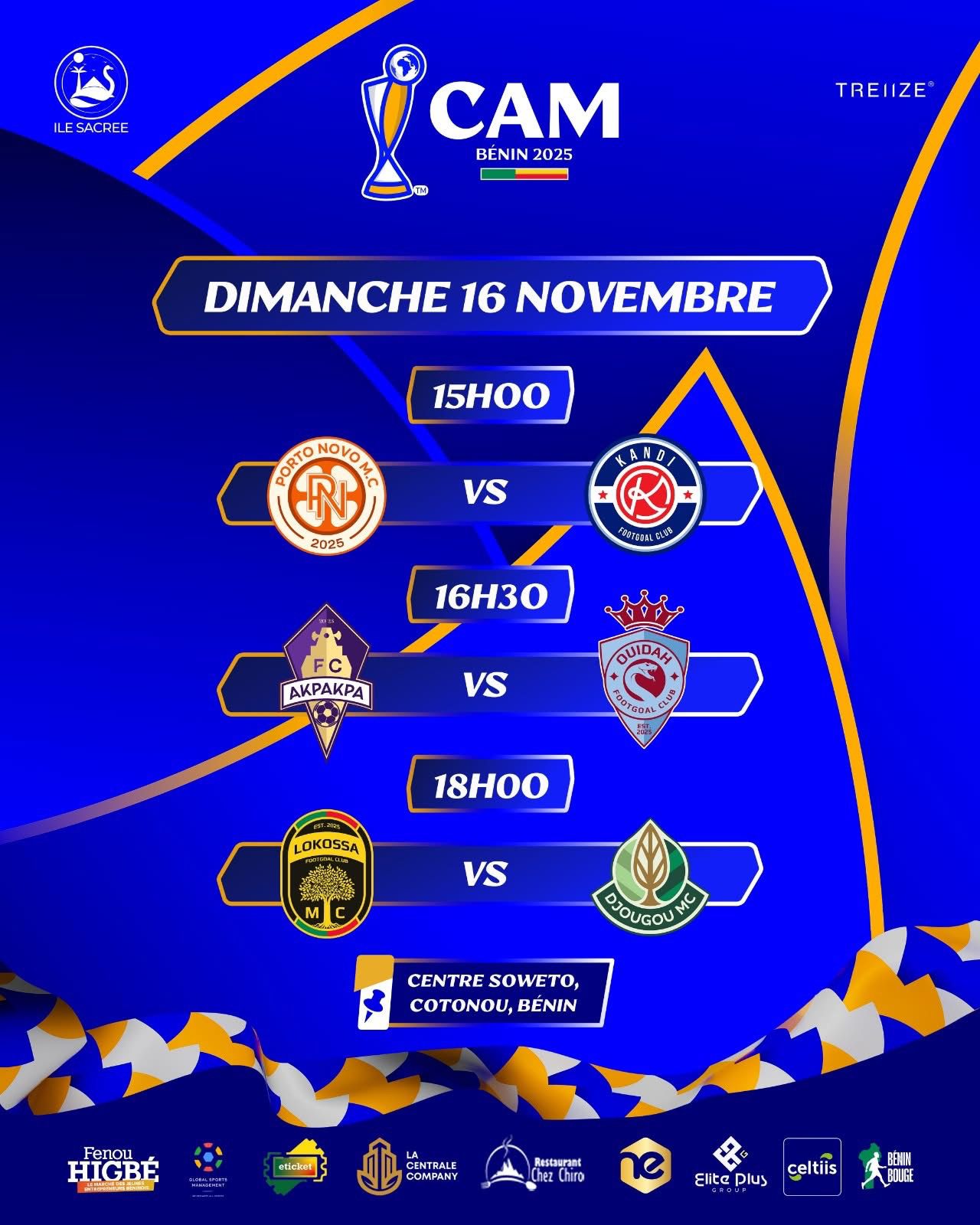 ⚽ CAM BÉNIN 2025 - MATCH D'OUVERTURE