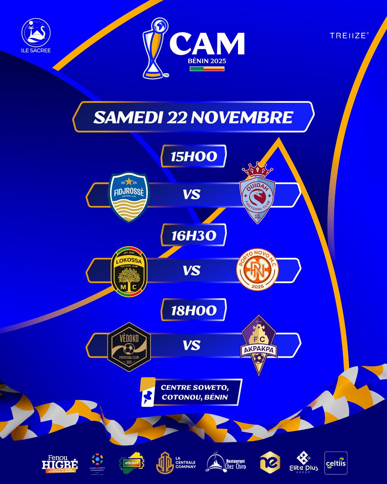 ⚽ CAM BÉNIN 2025 - MATCH D'OUVERTURE